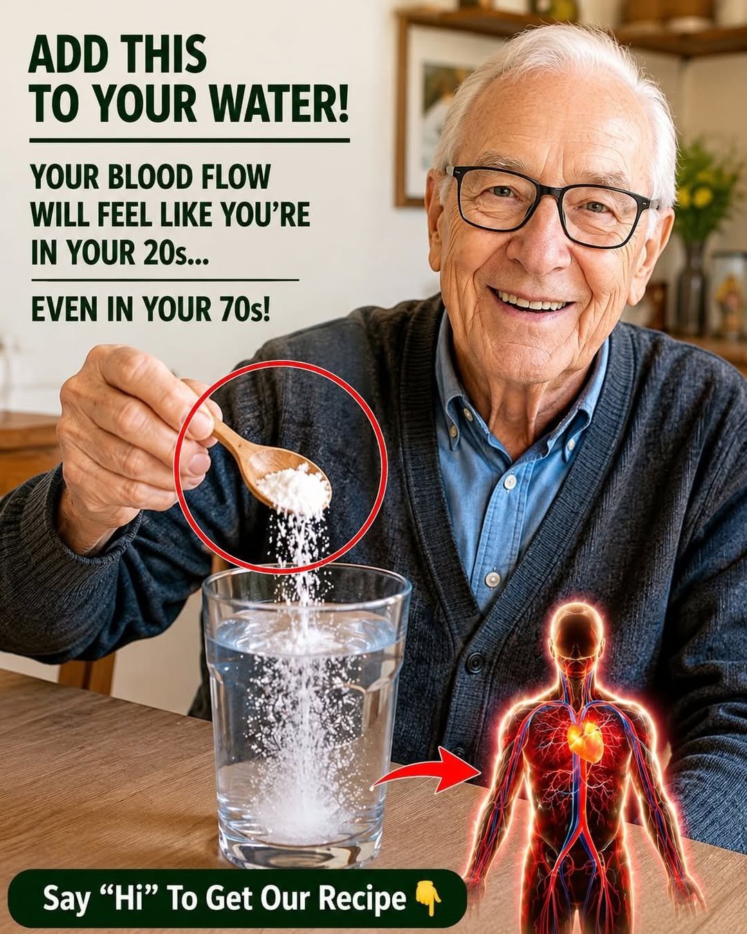 Seniors: Should You Add a Mineral to Your Water for Better Blood Circulation?
