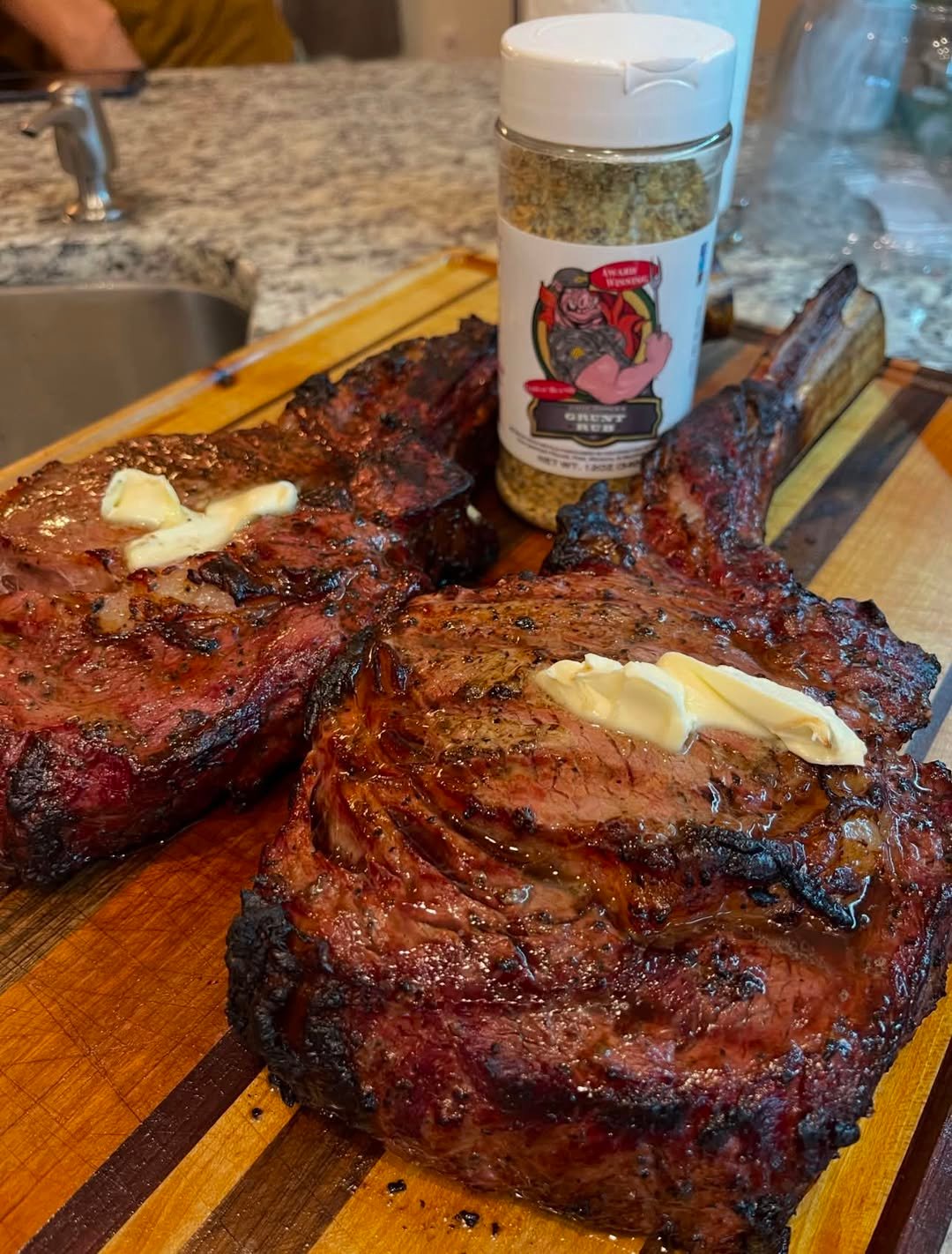 Perfect Grilled Tomahawk Steaks with Garlic Butter